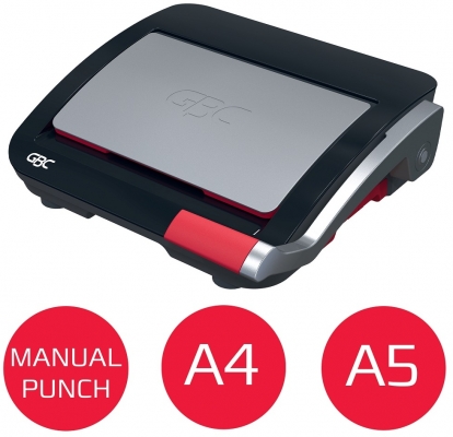 Masina de indosariat GBC CombBind CB20, manuala, cu spire din plastic, A4, 20/240 coli, negru-argintiu